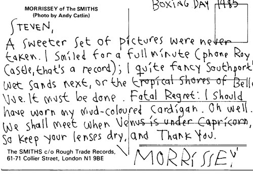 A message from Morrissey